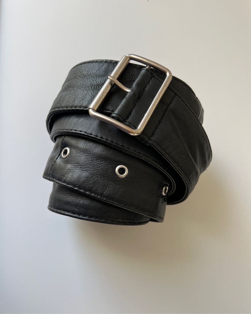 Leather belt 155 cm