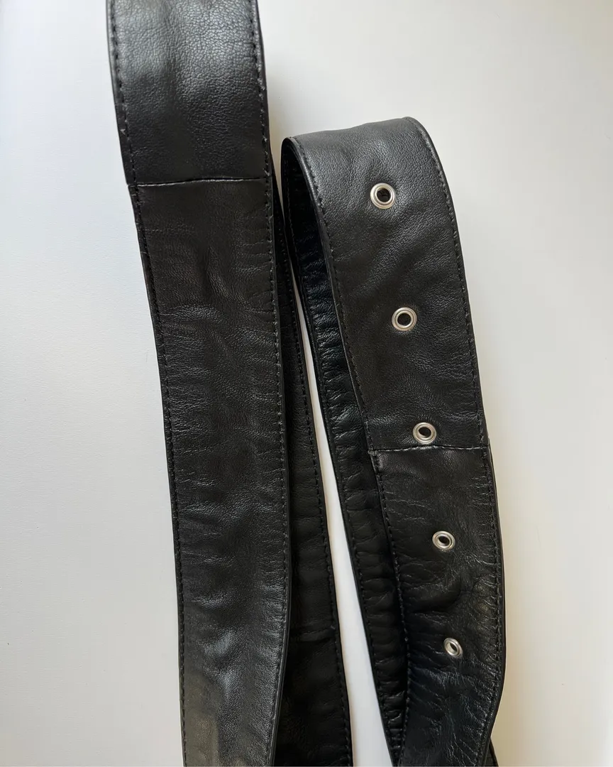 Leather belt 155 cm