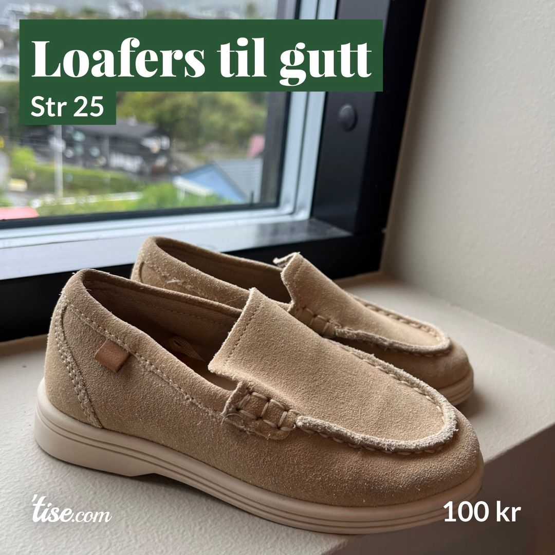 Loafers til gutt