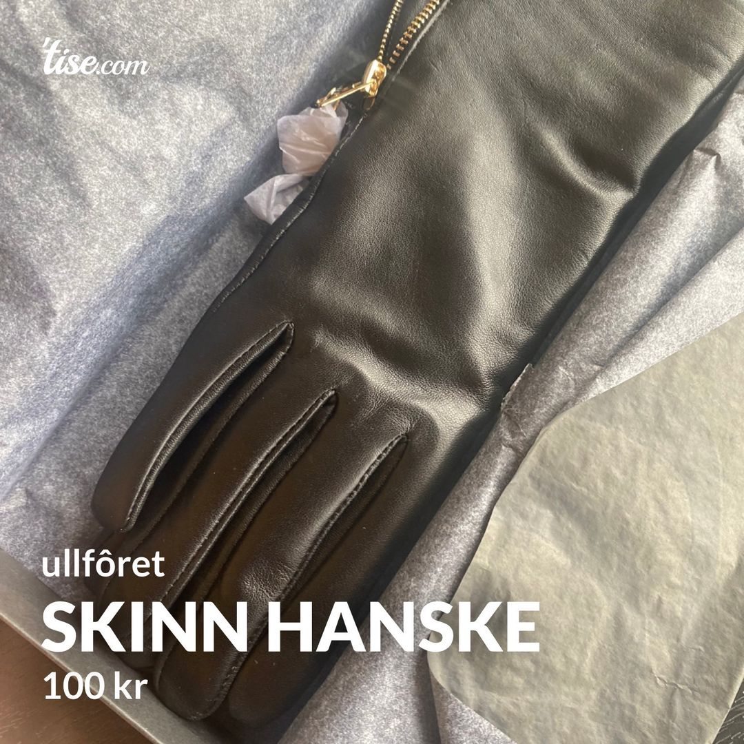 Skinn hanske