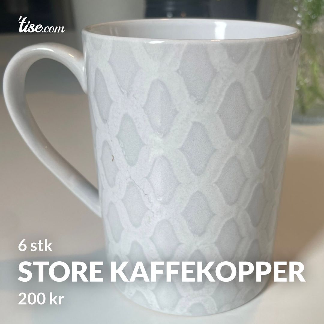 Store kaffekopper