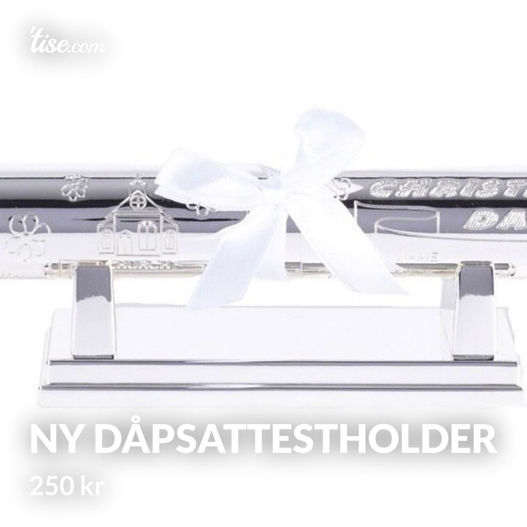 Ny dåpsattestholder