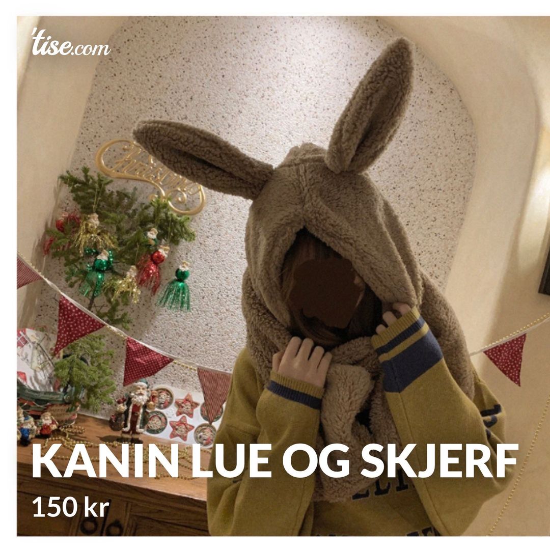 kanin lue og skjerf