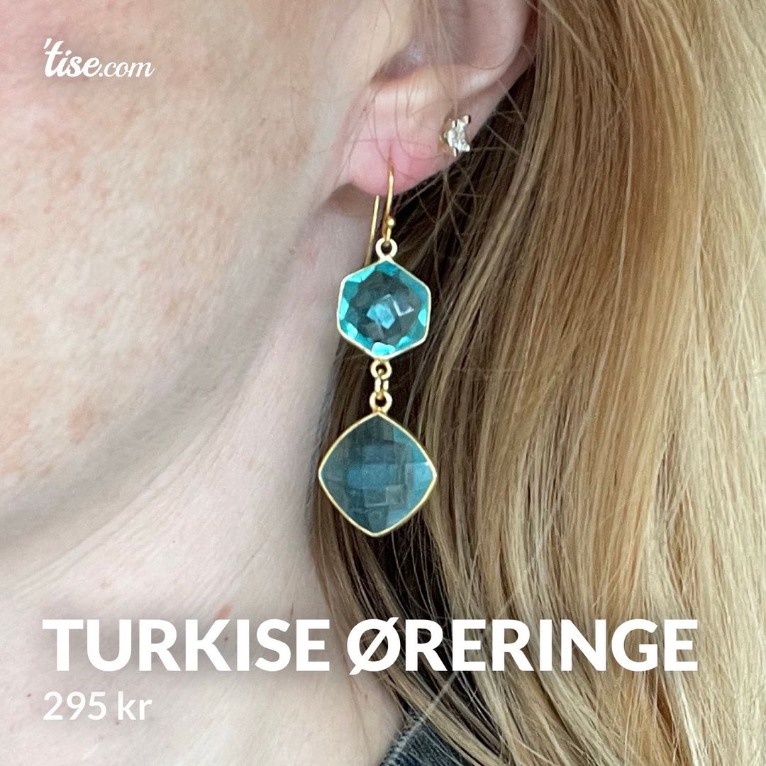 Turkise øreringe