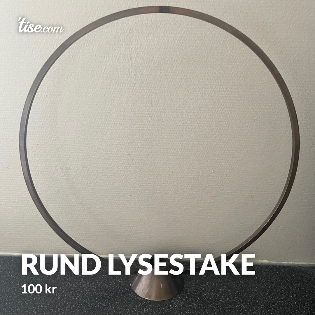 Rund lysestake