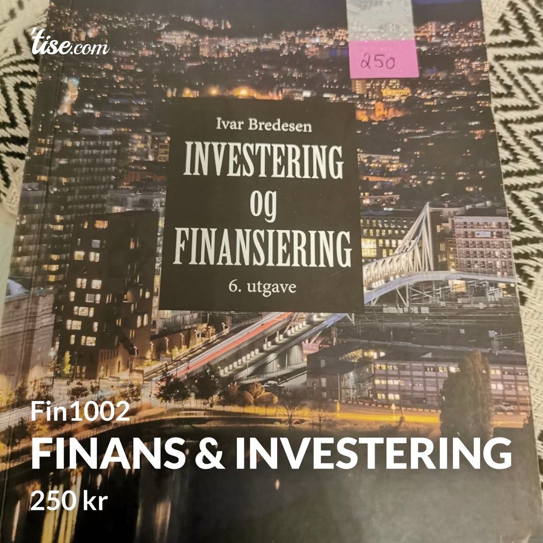 Finans  investering