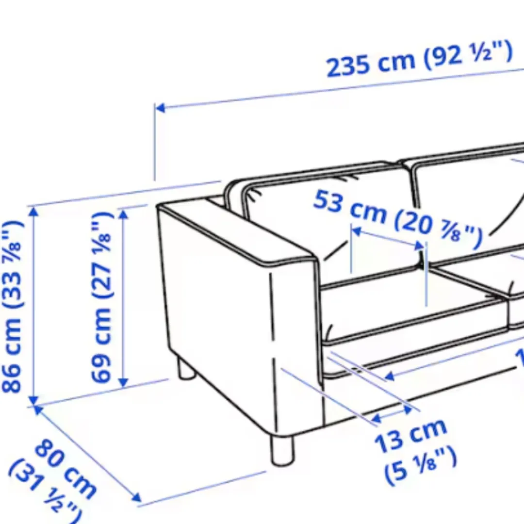 3 seters sofa