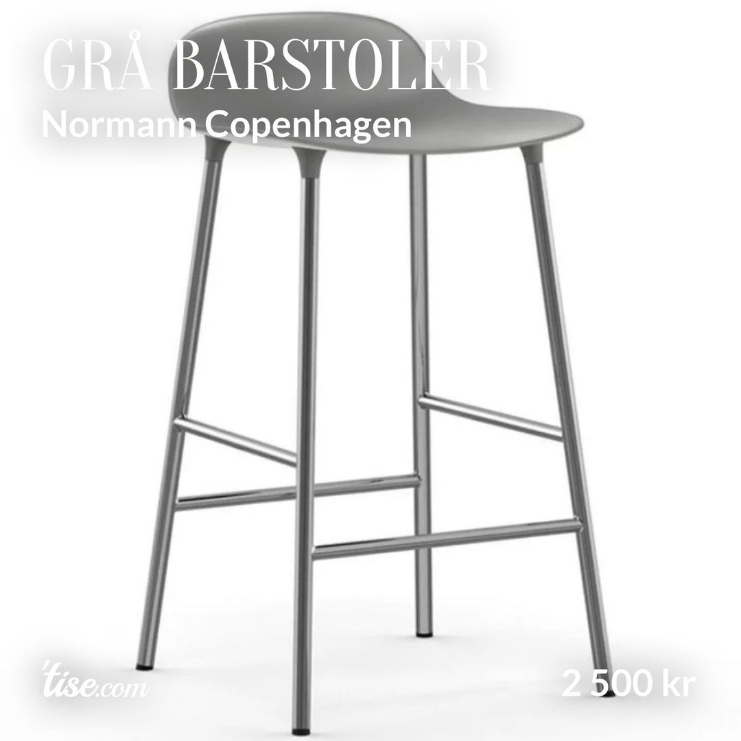 Grå barstoler