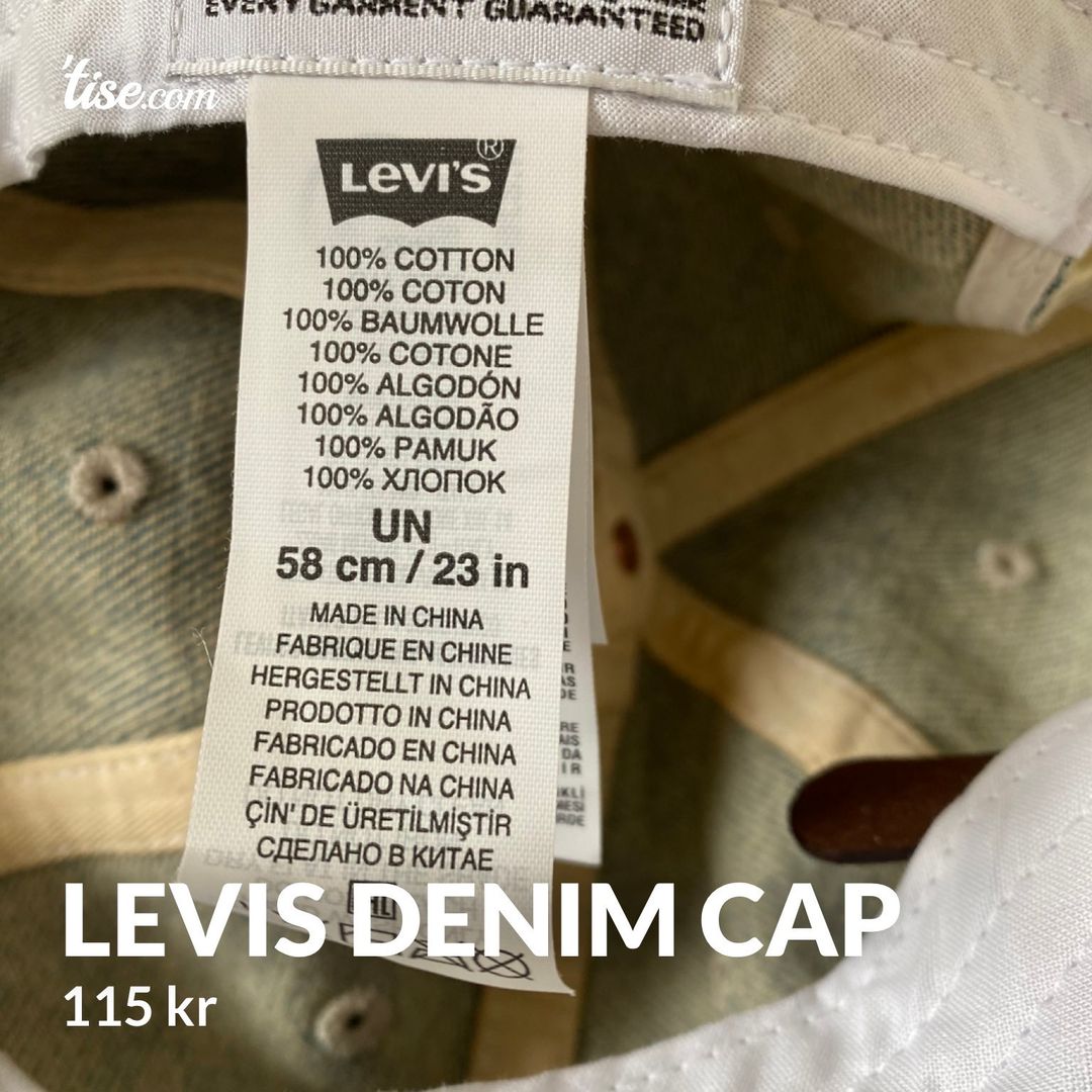 Levis denim cap