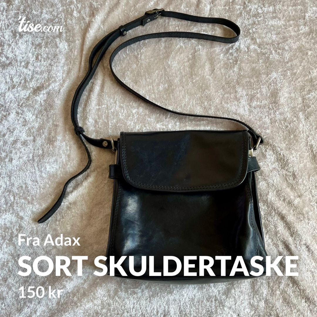 Sort Skuldertaske