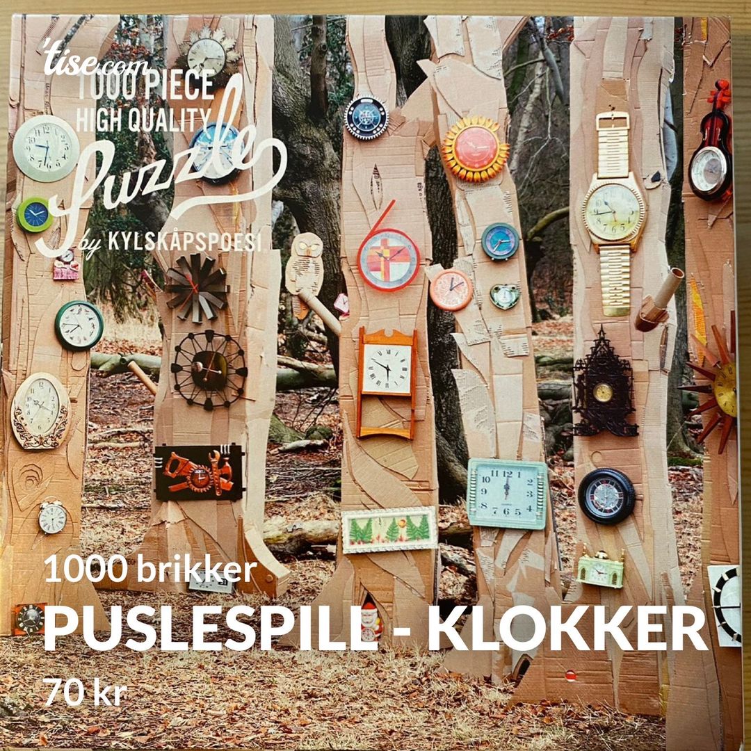 Puslespill - klokker