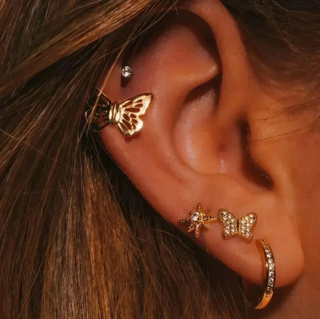 Sommerfugl ear cuff