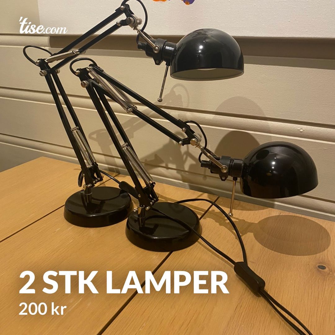 2 stk lamper