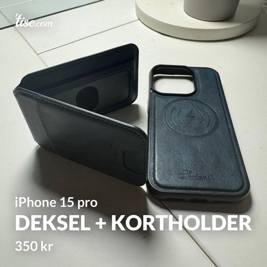 Deksel + kortholder