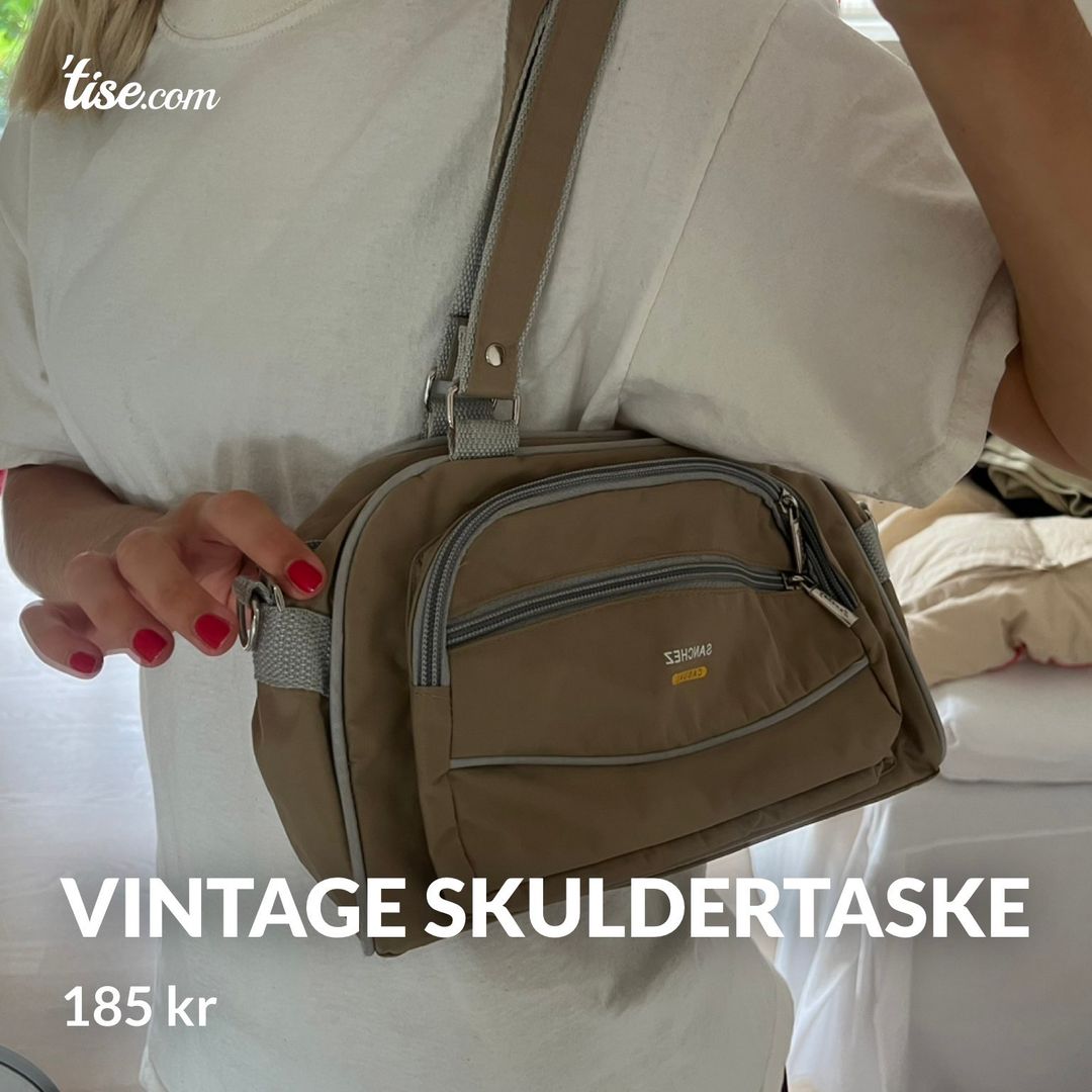 Vintage skuldertaske