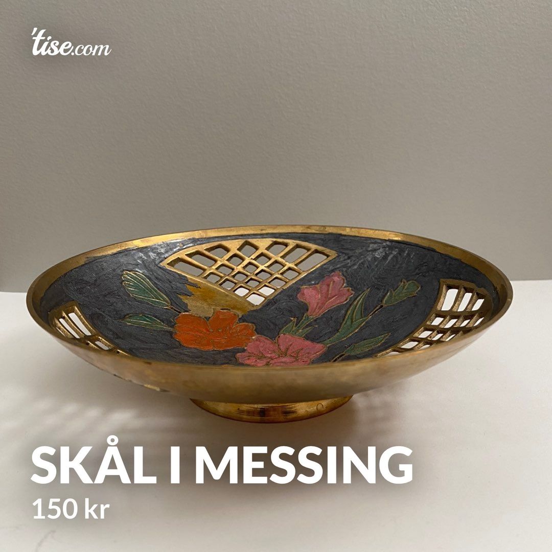 Skål i messing