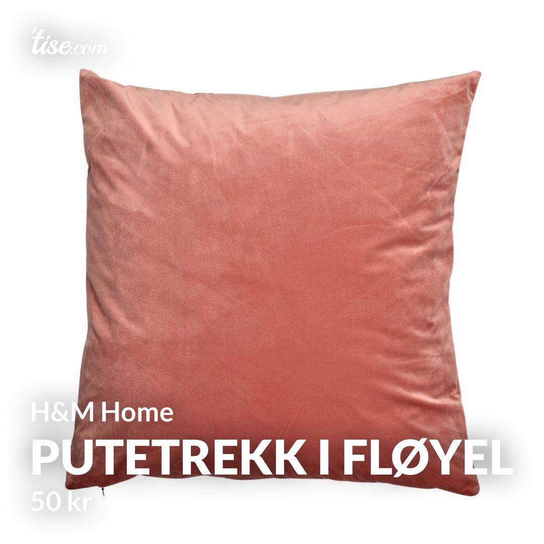 Putetrekk i fløyel