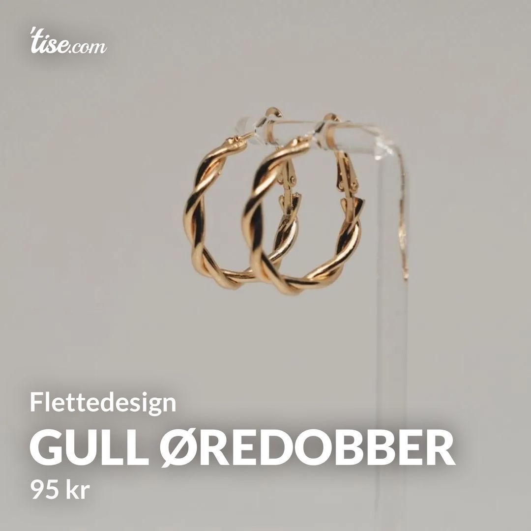 Gull øredobber