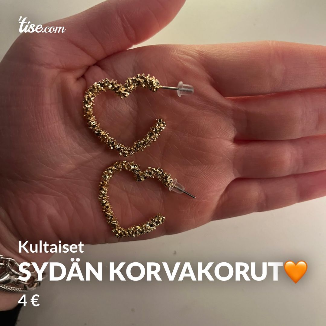 Sydän korvakorut🧡