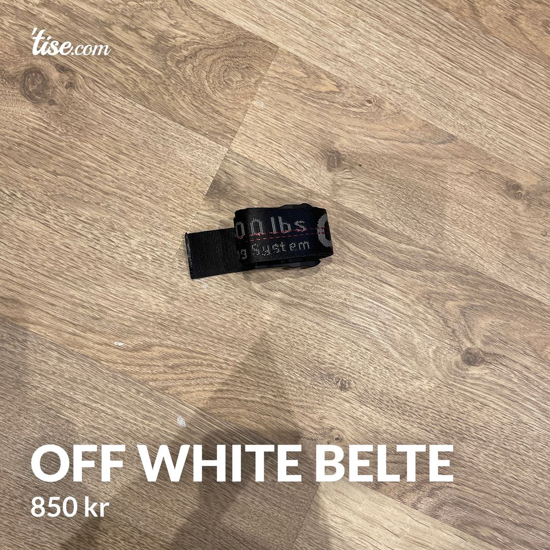 Off white belte