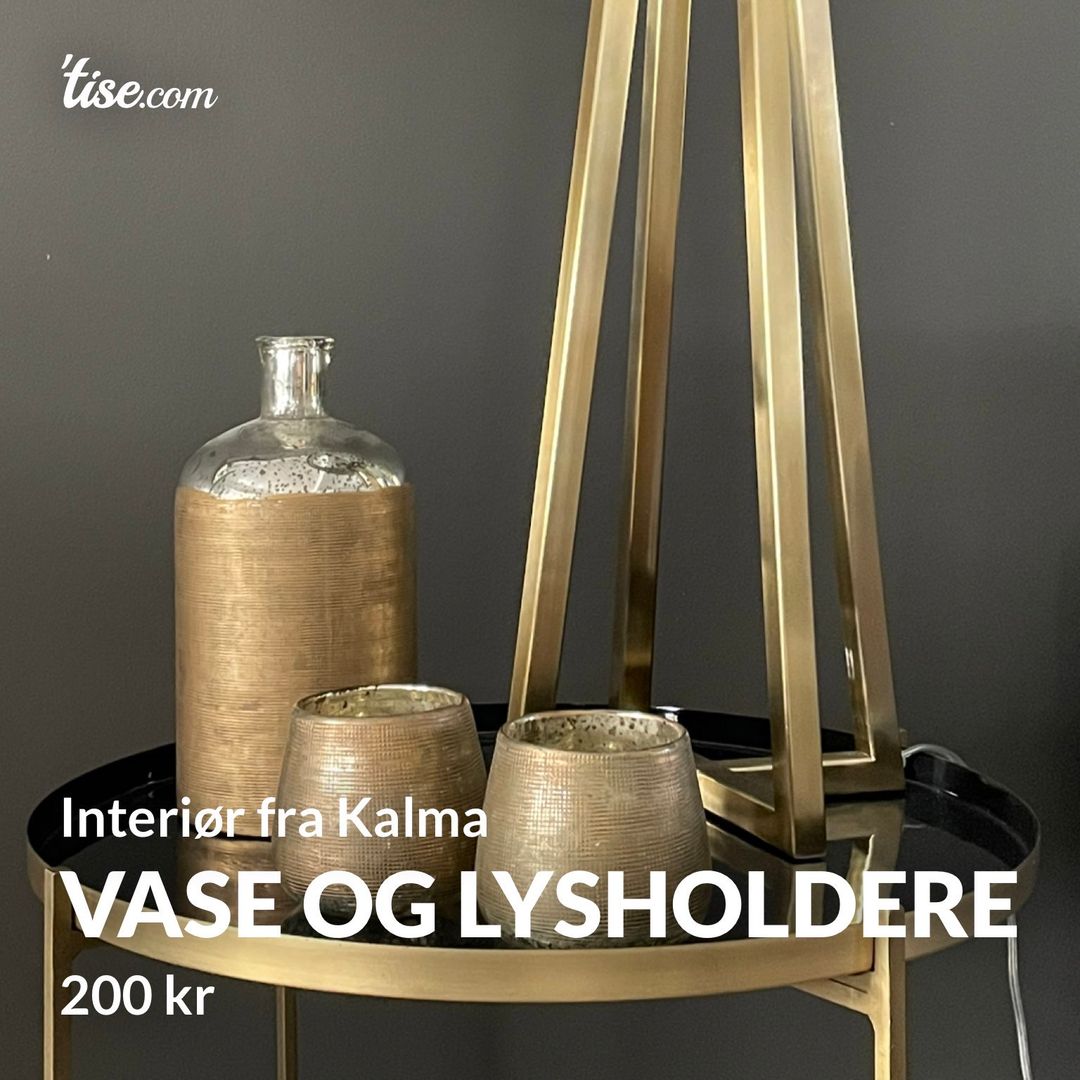 Vase og lysholdere