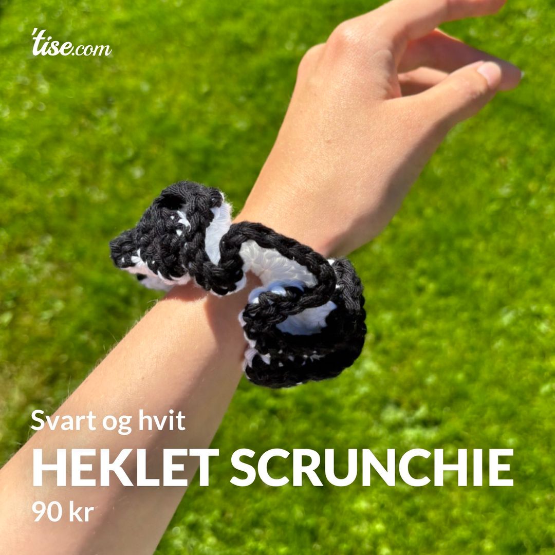 Heklet scrunchie