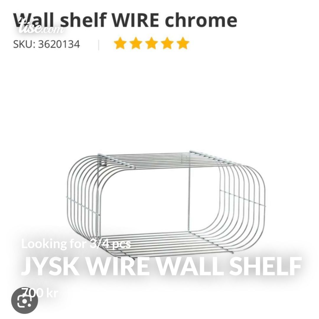 JYSK WIRE WALL SHELF