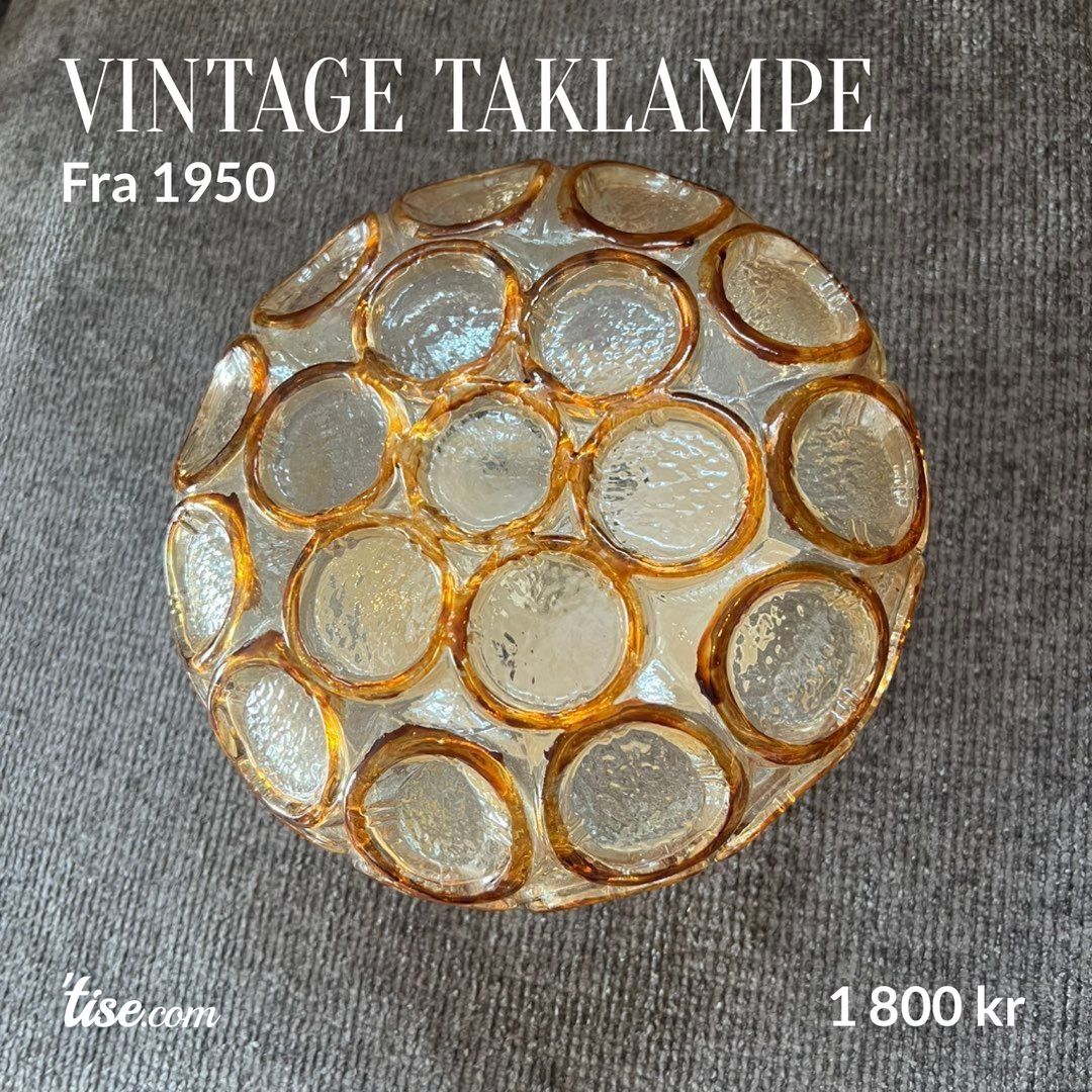 Vintage taklampe