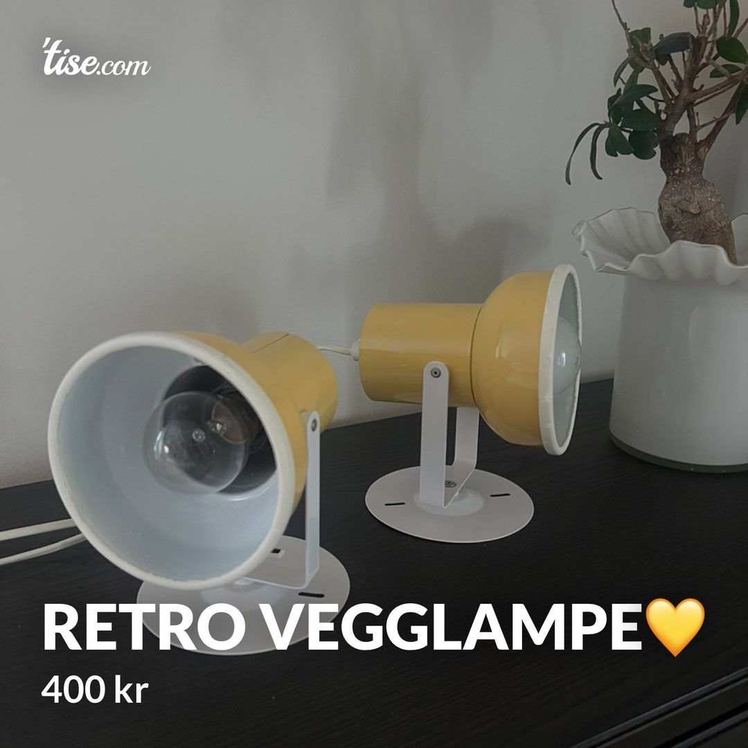 Retro vegglampe💛