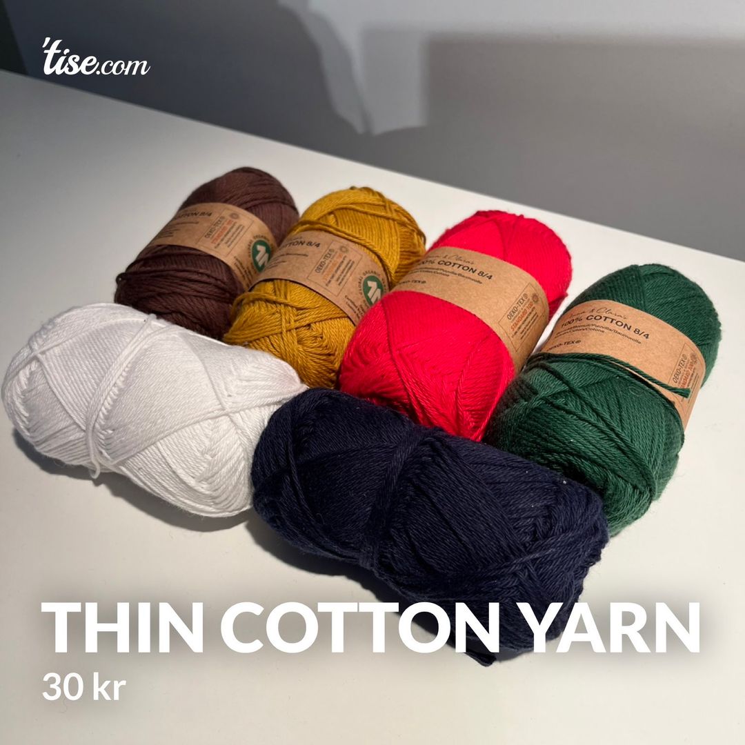 Thin cotton yarn