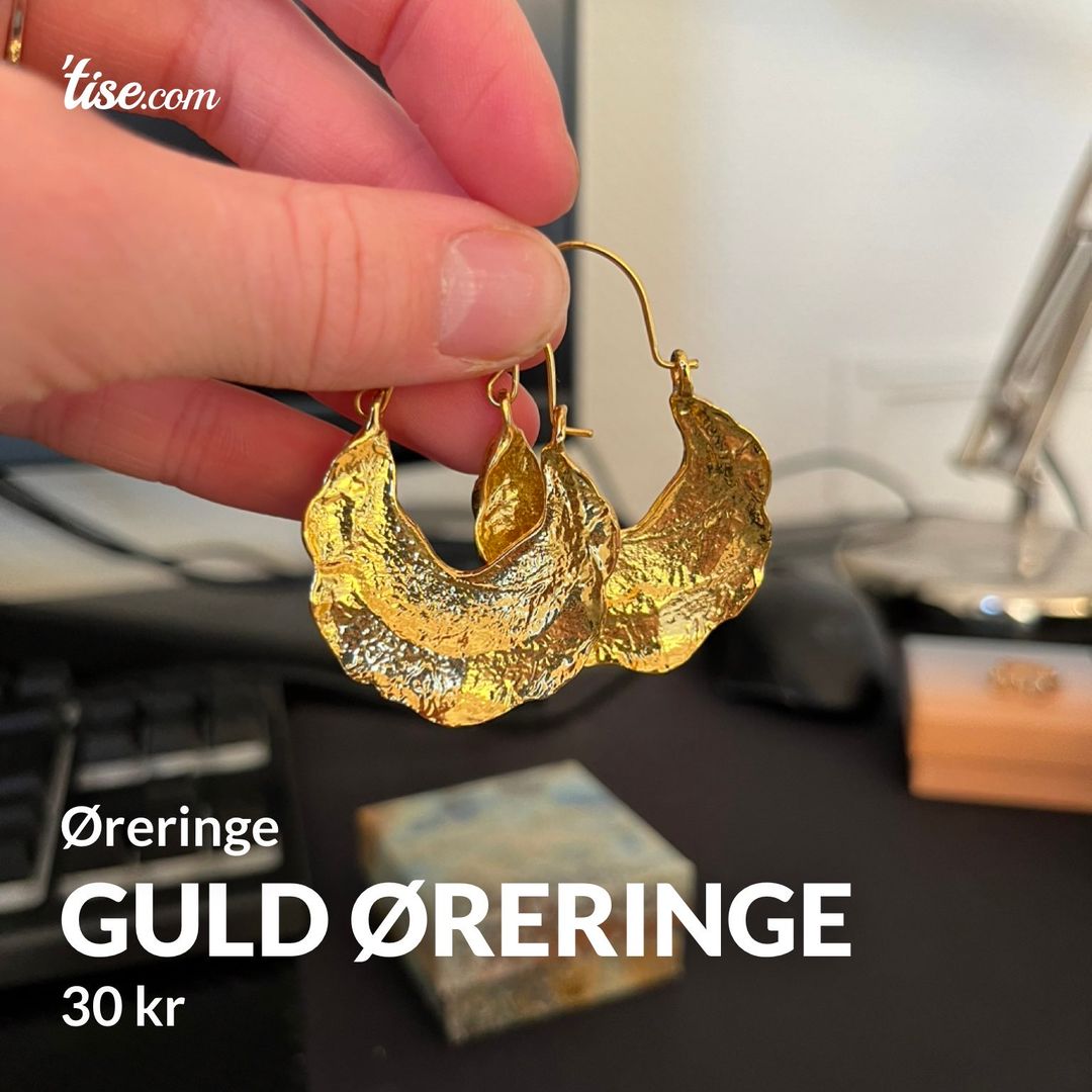 Guld øreringe