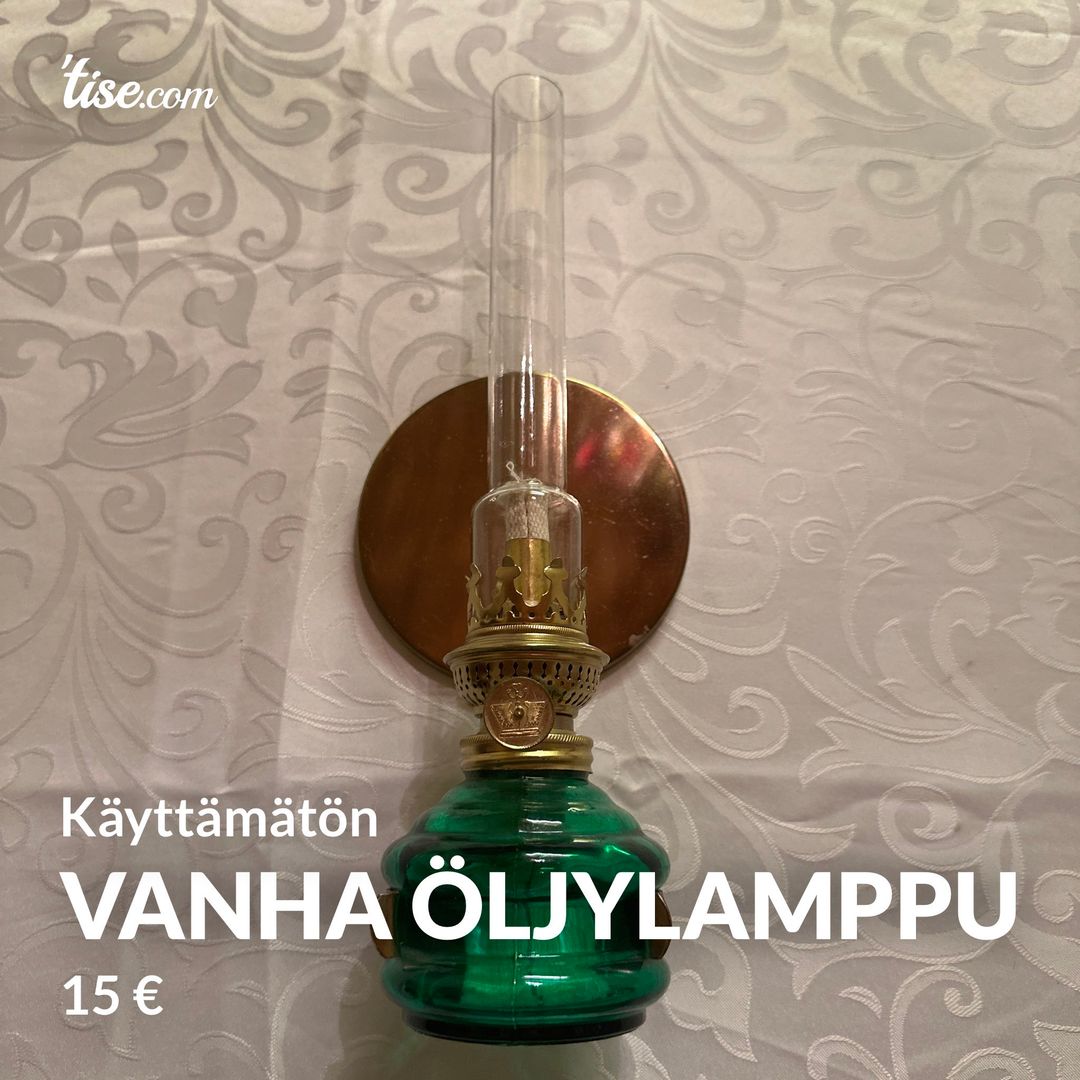 Vanha öljylamppu