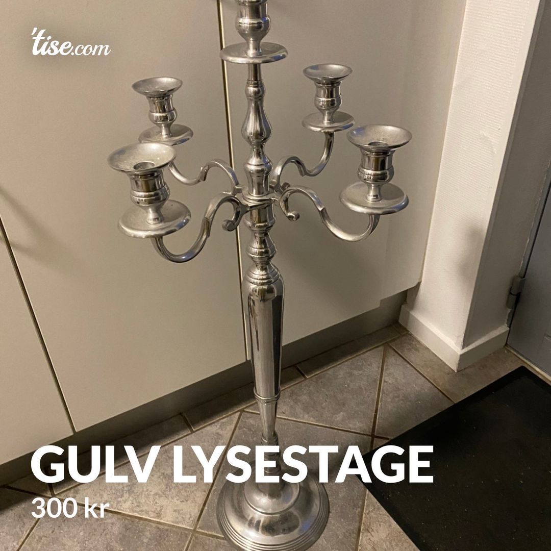 Gulv lysestage