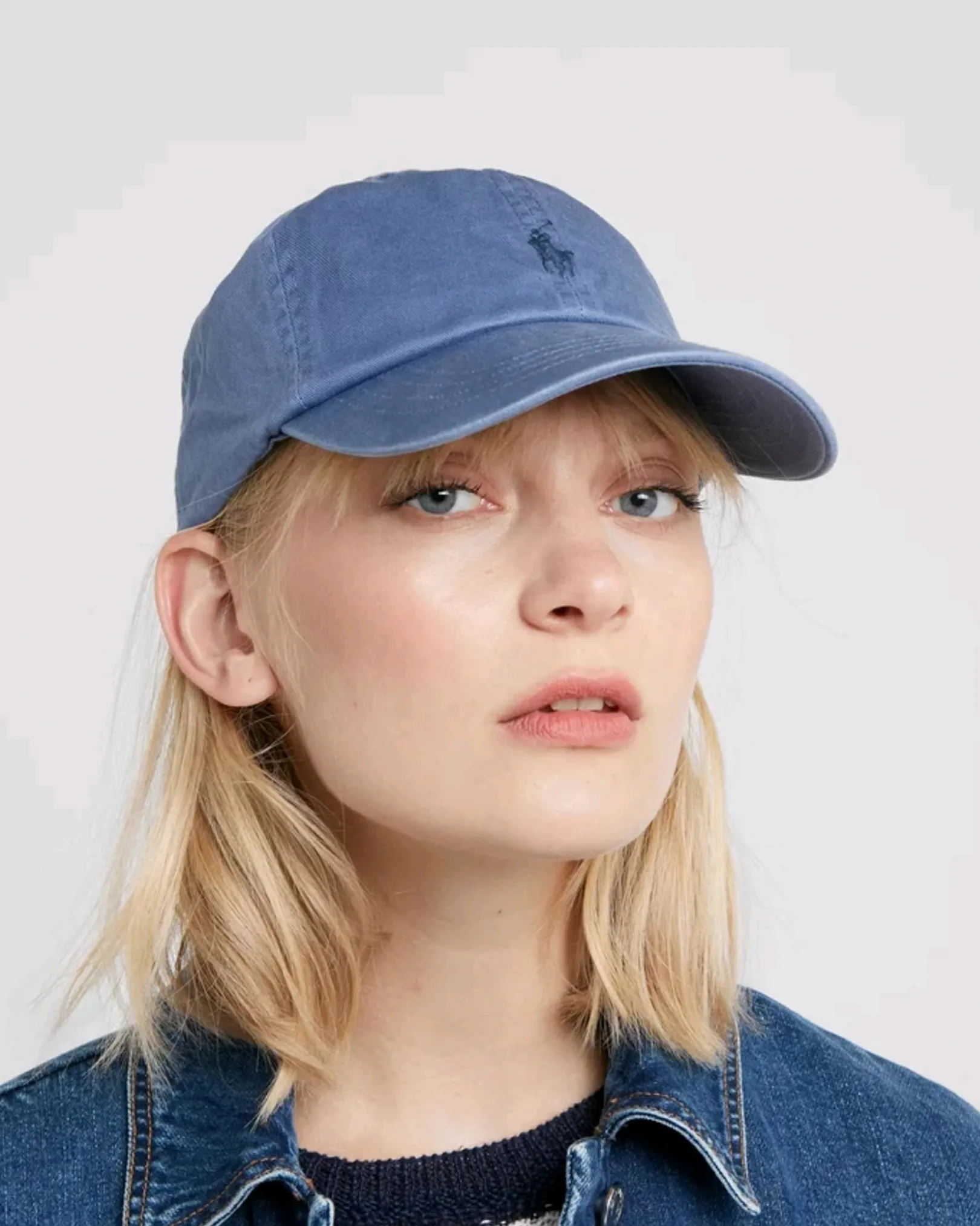 Blå polo caps