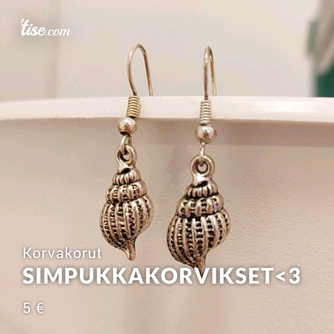 Simpukkakorvikset<3