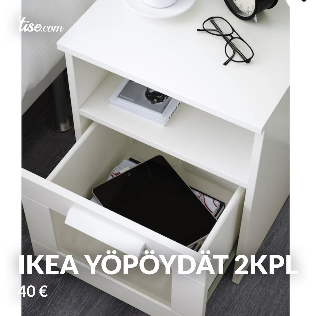 Ikea yöpöydät 2kpl