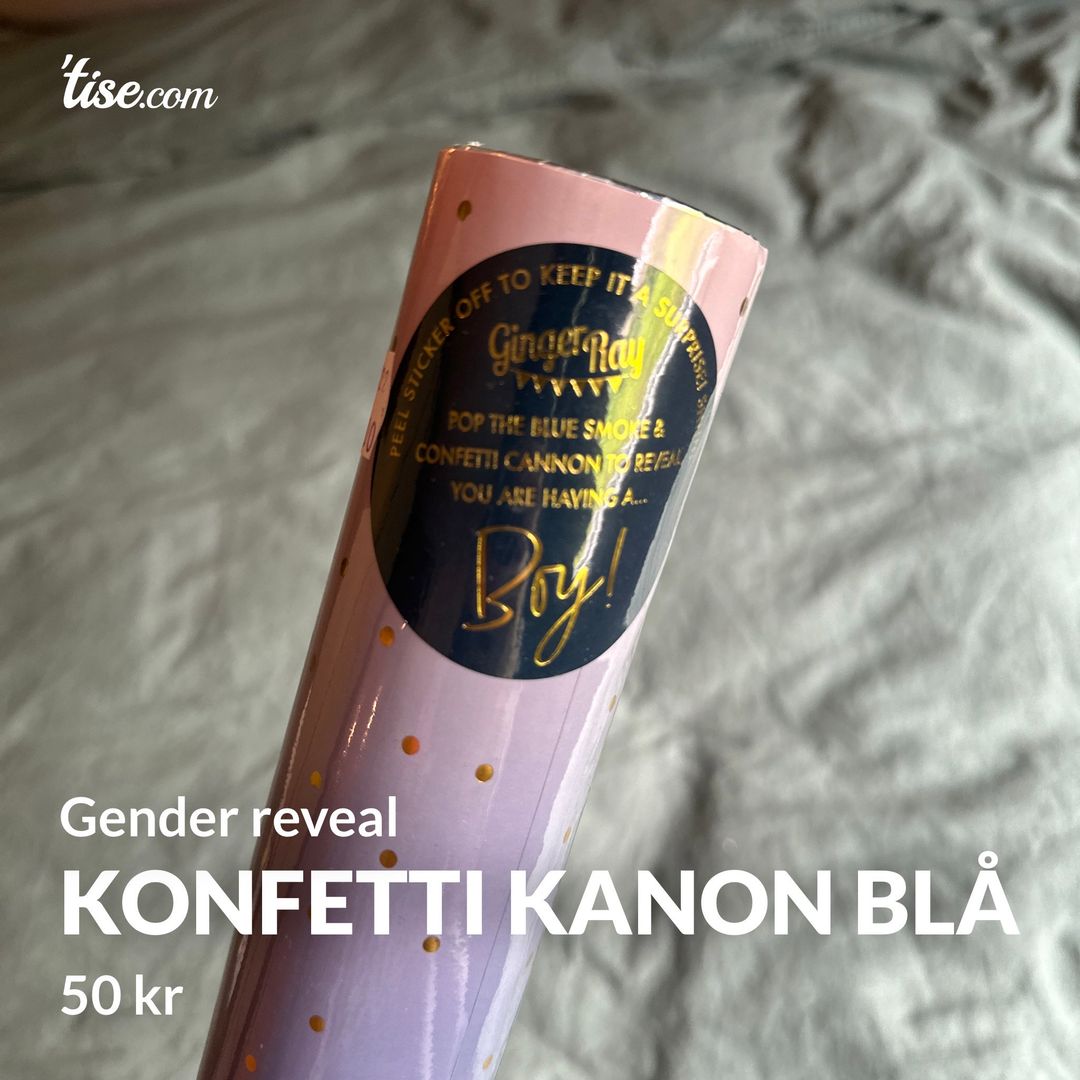 Konfetti kanon BLÅ