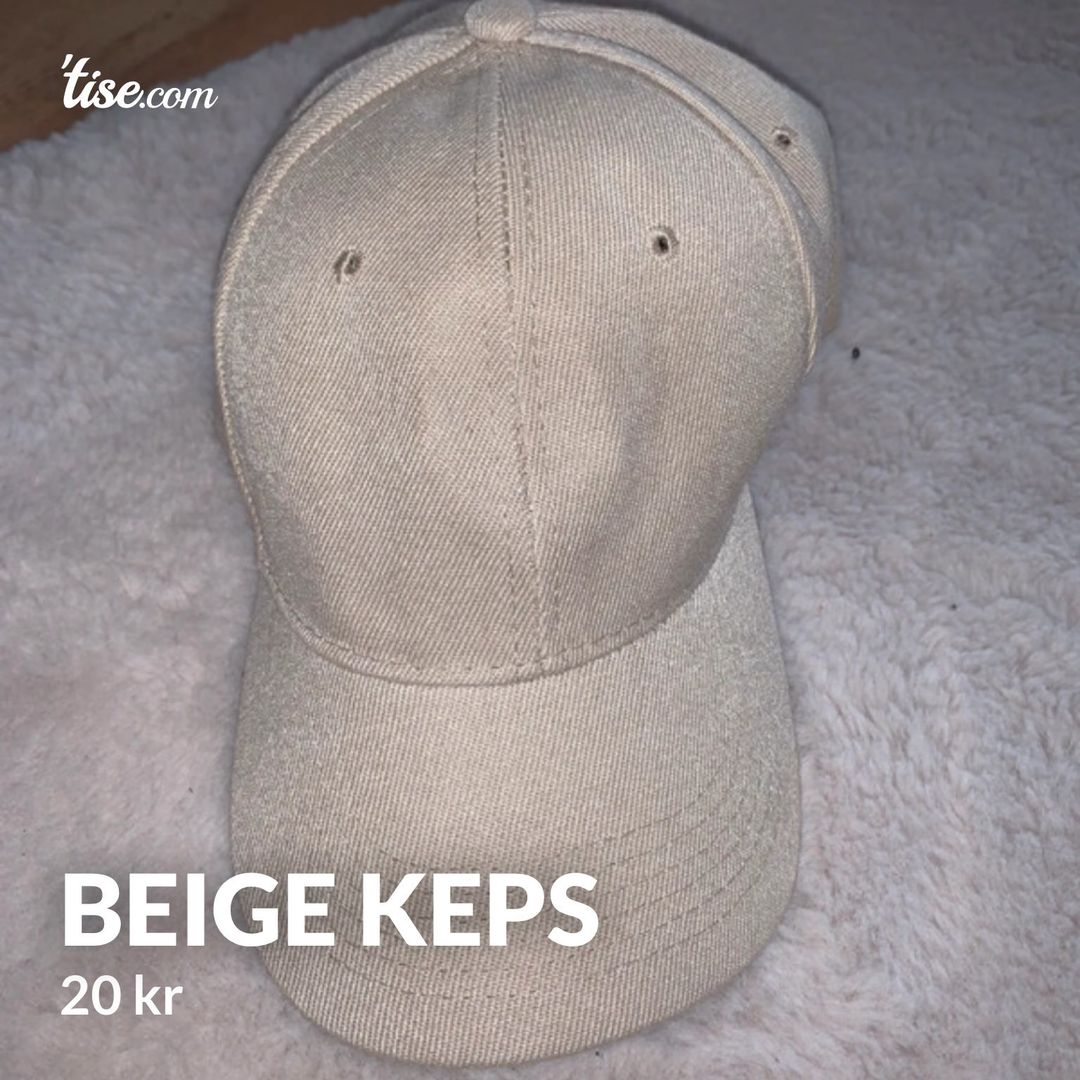 Beige keps