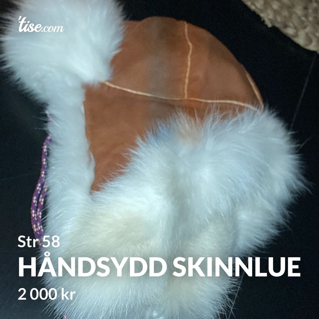 Håndsydd skinnlue