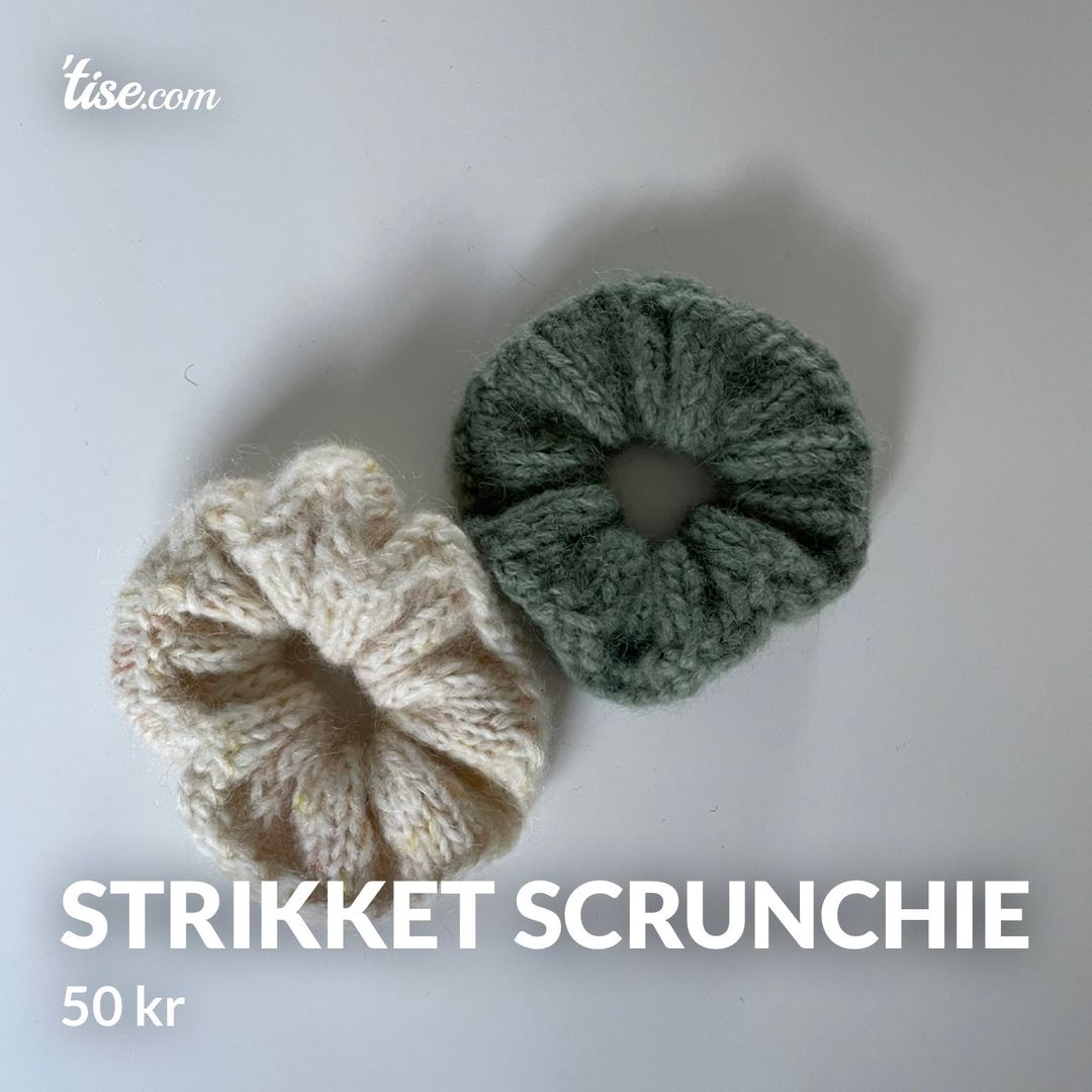 Strikket scrunchie