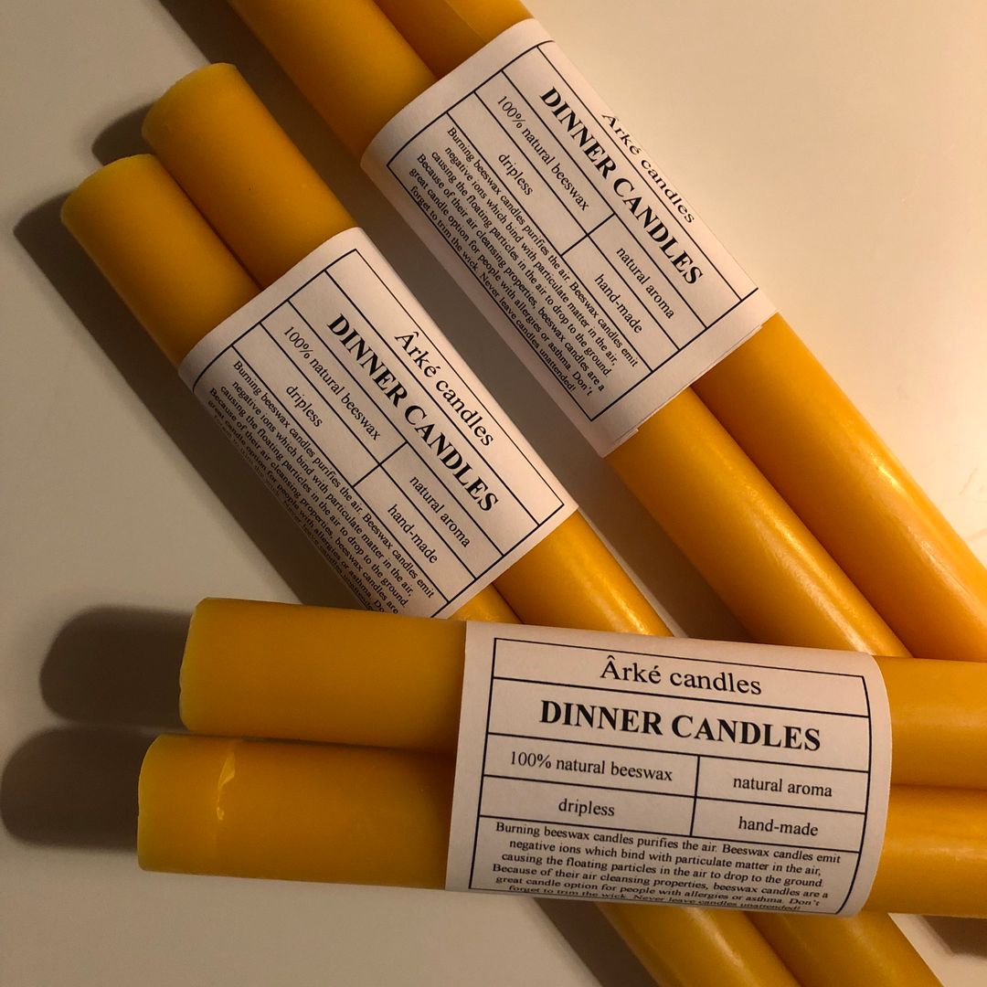 Beeswax candles