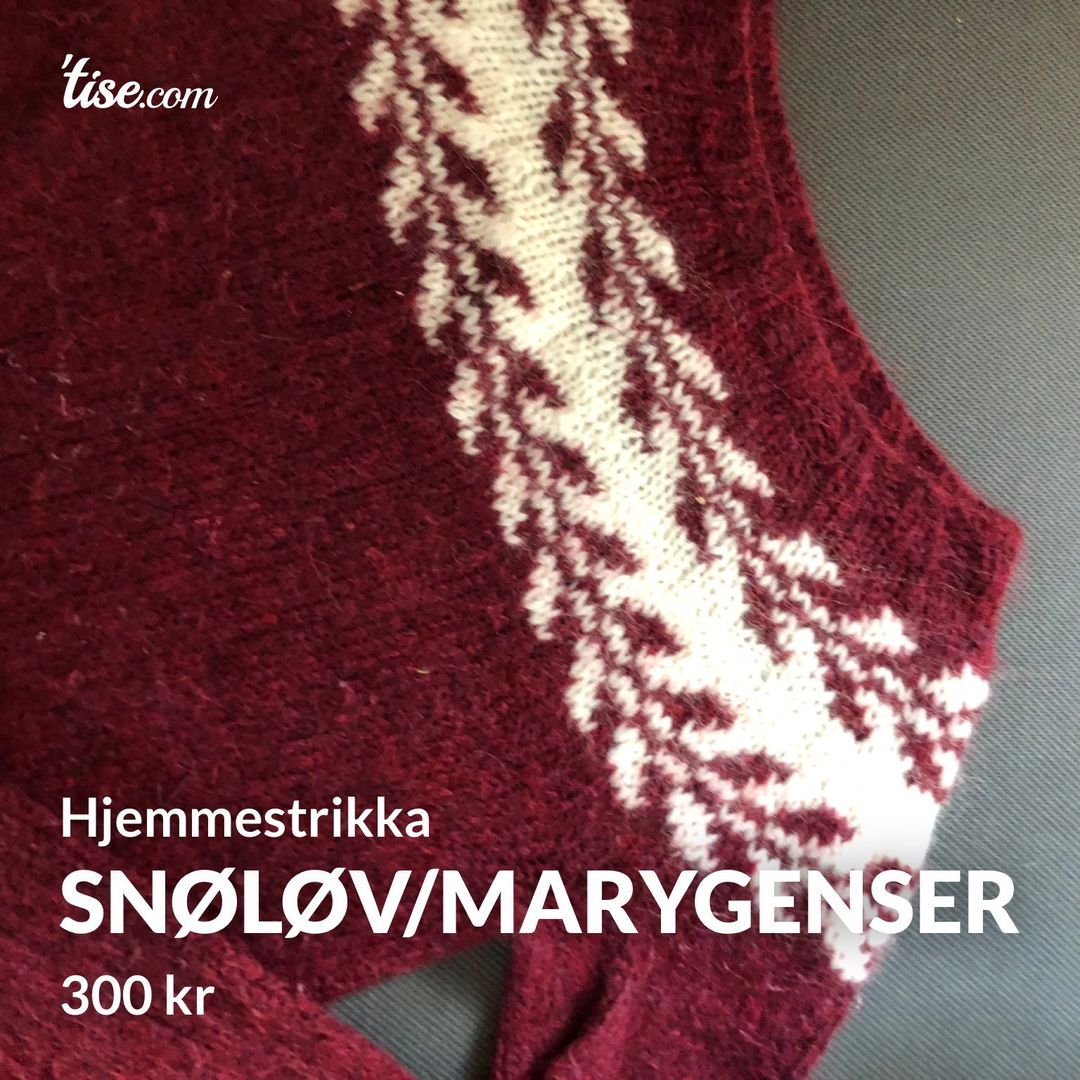 Snøløv/Marygenser