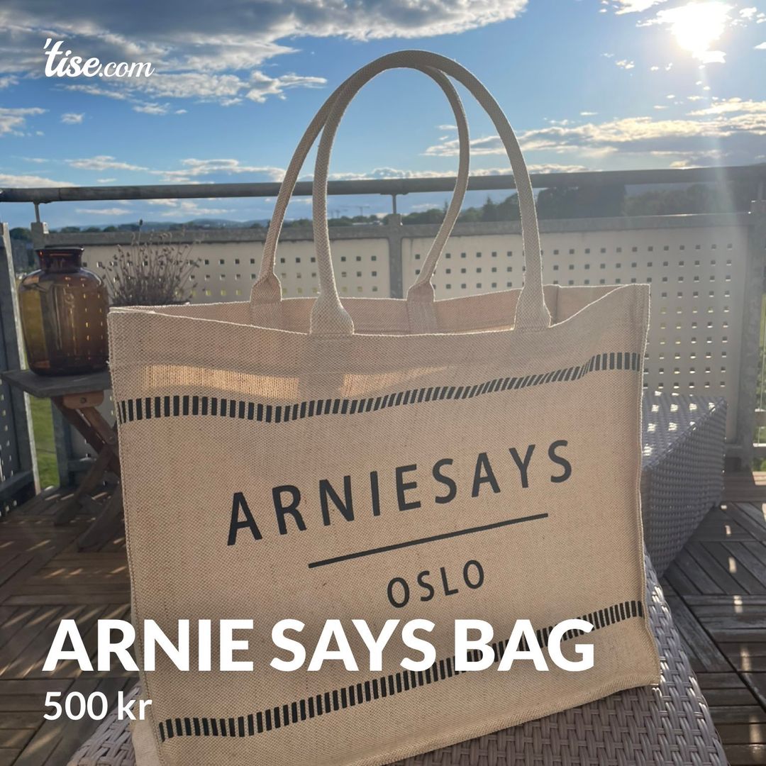 Arnie says bag