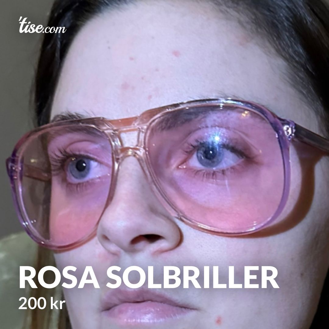 Rosa solbriller