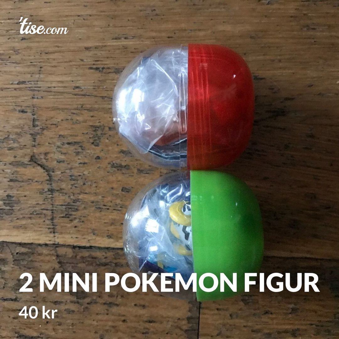 2 mini pokemon figur