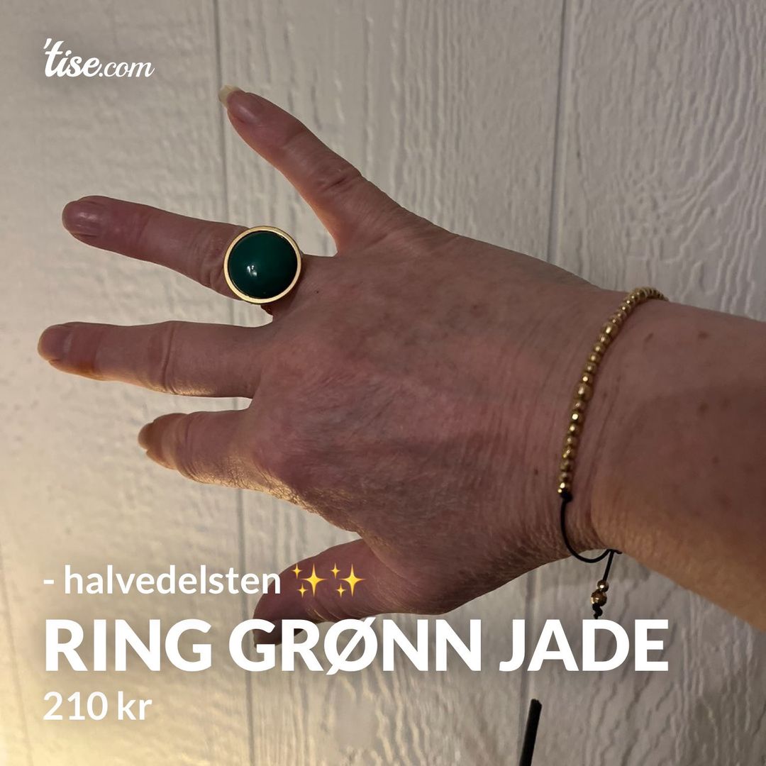 Ring Grønn Jade