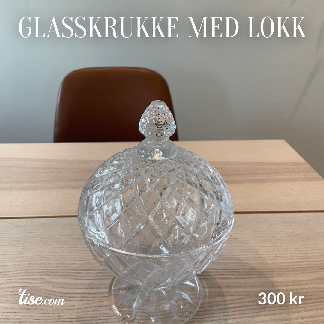 Glasskrukke med lokk