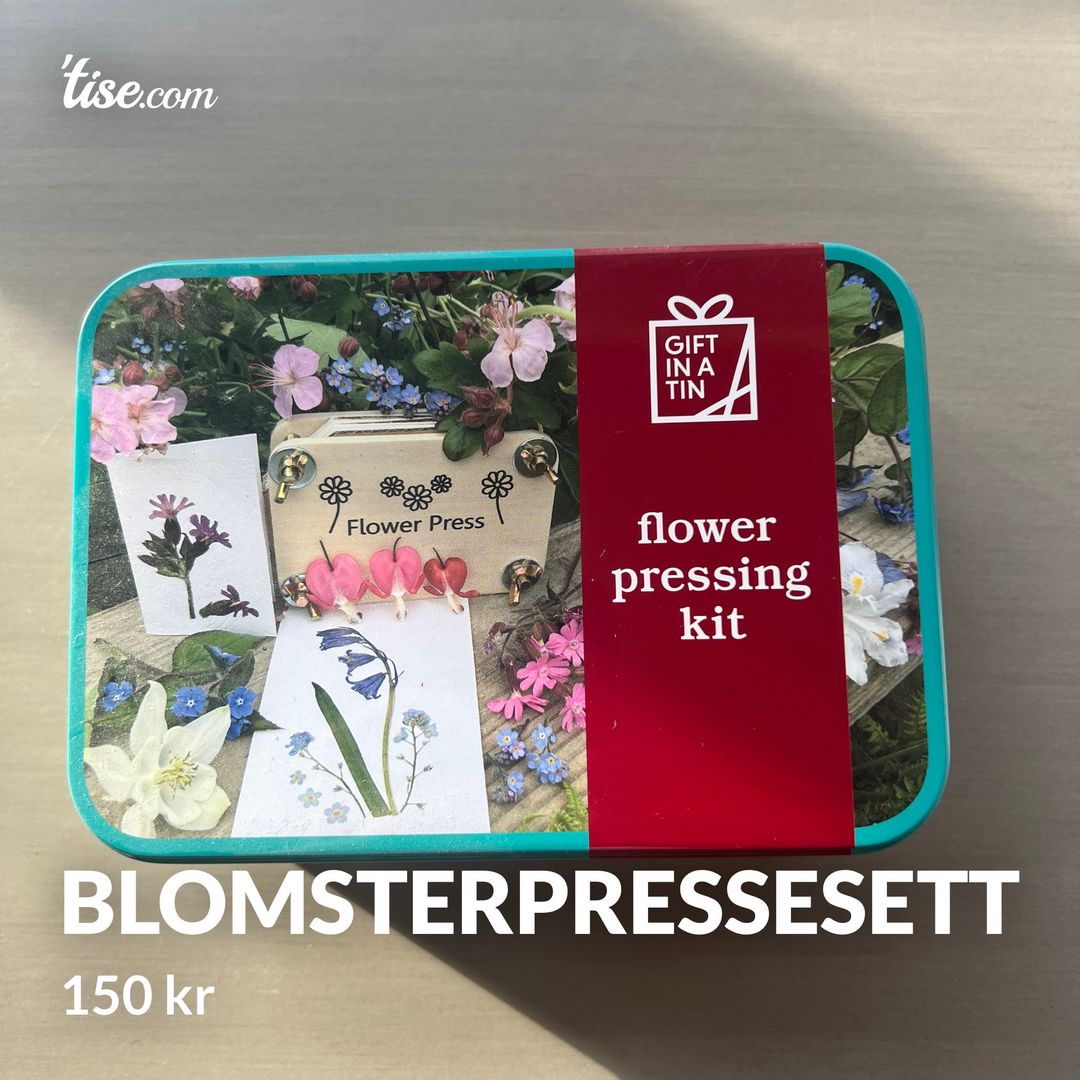 blomsterpressesett