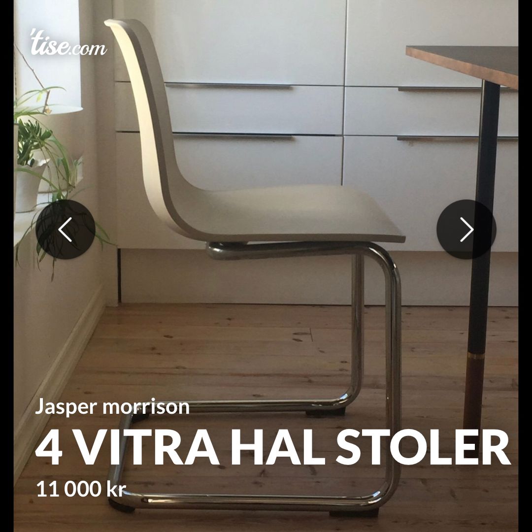 4 VITRA Hal stoler