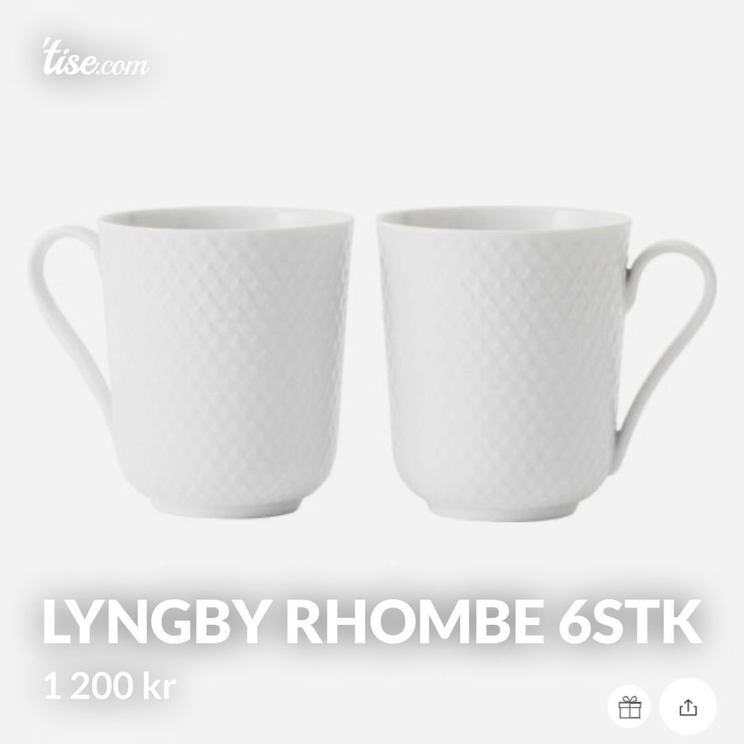 Lyngby Rhombe 6stk